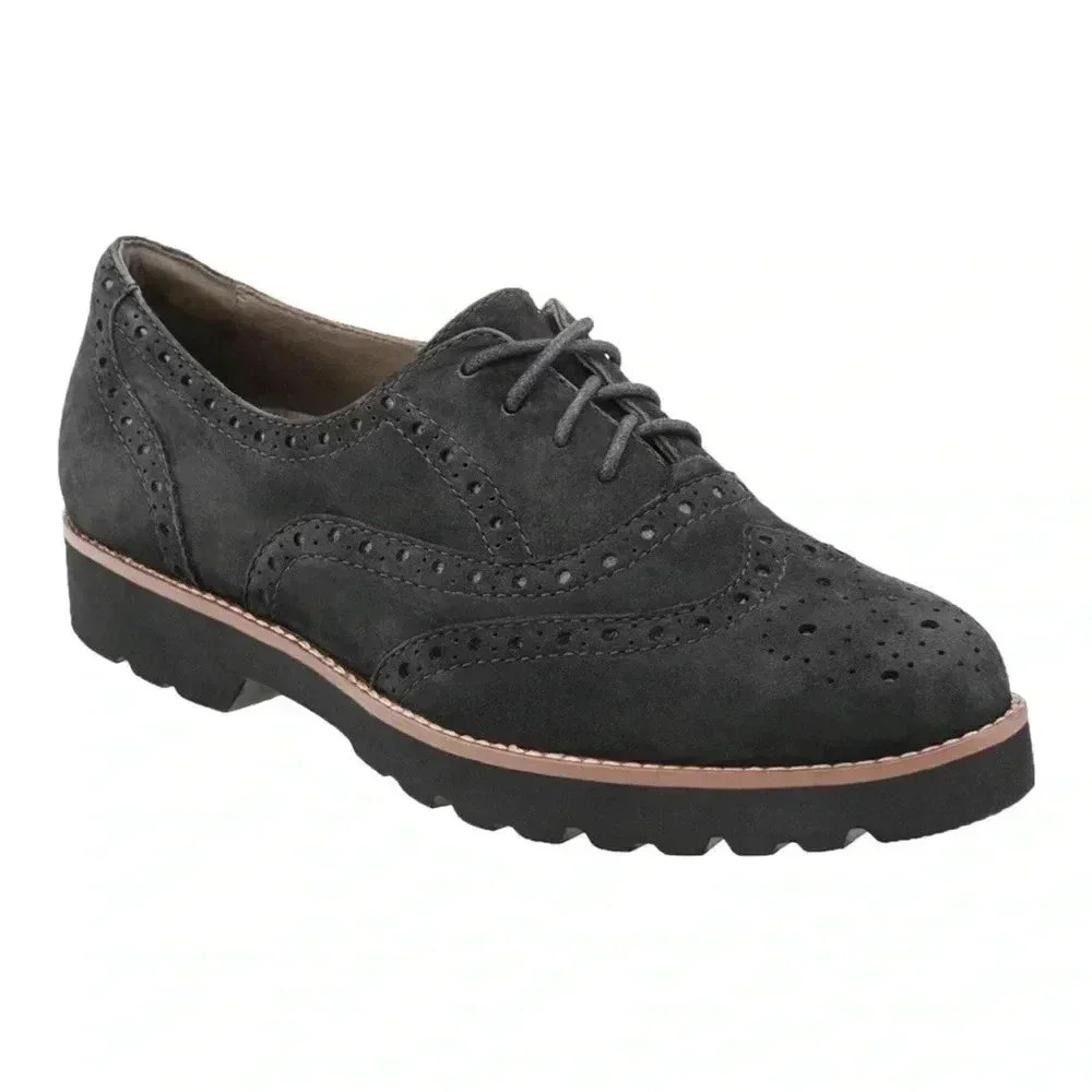 Earthies Black Suede Shoes